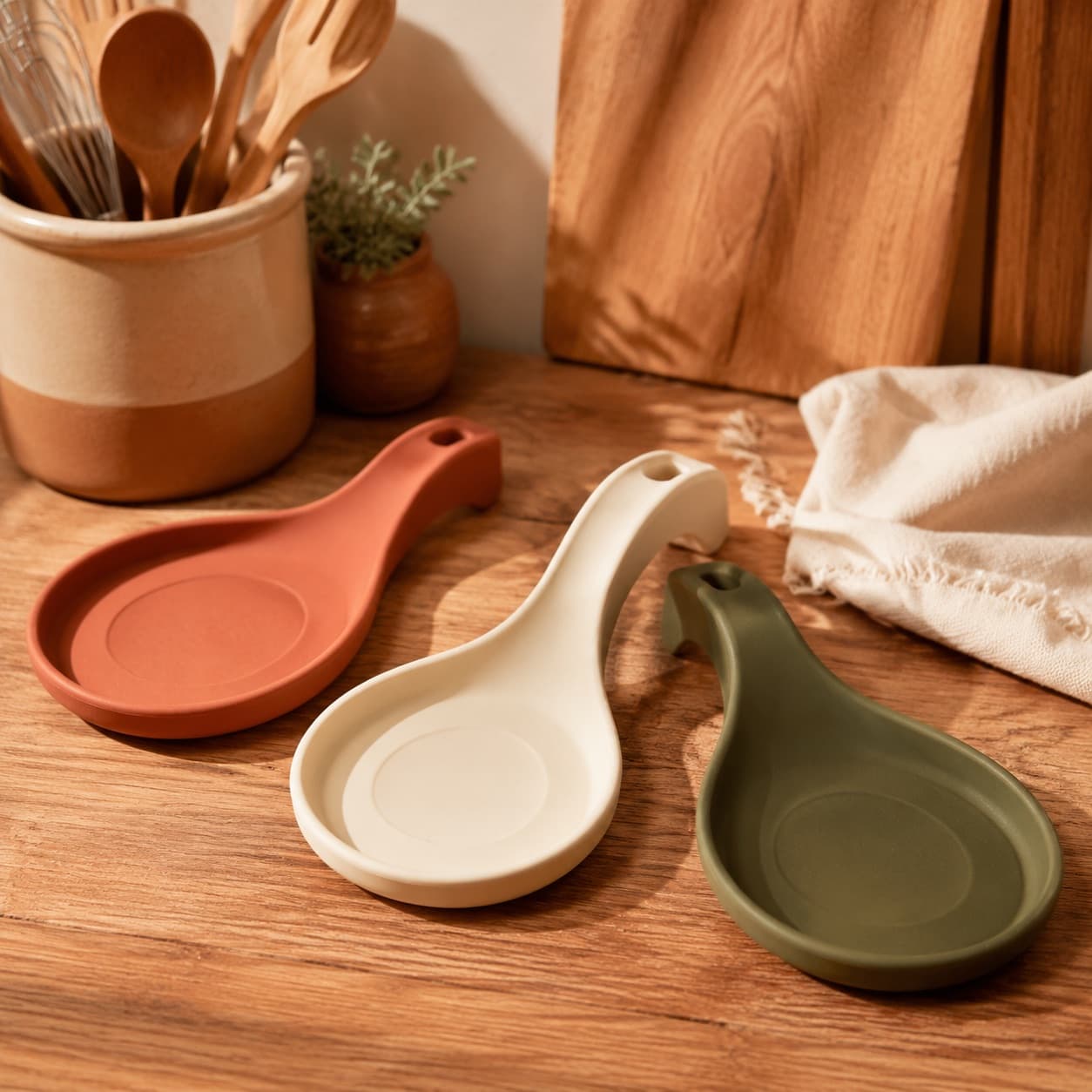 Heat-Resistant Spoon Rest (3)